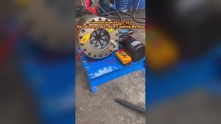 Demonstrasi Mesin Crimping Selang Hidrolik Portabel 12–24V