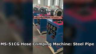 Mesin Crimping Selang MS-51CG: Demonstrasi Crimping Pipa Baja