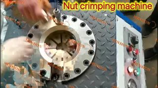 mesin crimping kacang; Demonstrasi crimping kacang