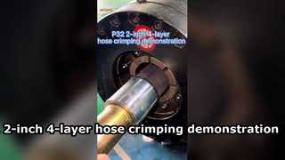 Demonstrasi crimping selang 4 lapis 2 inci P32